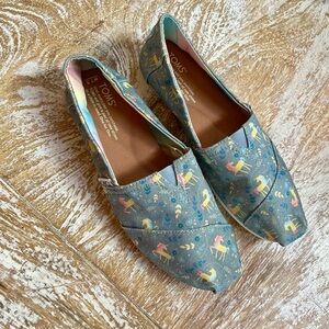 TOMS unicorn espadrille shoes